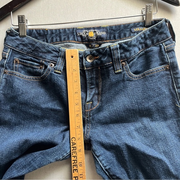 Lucky Brand Lola Skinny Dark Blue Denim Jeans Sz 29 - Picture 12 of 14